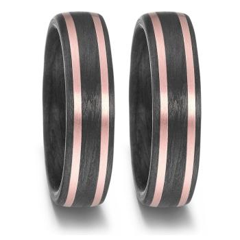 Preview: Titan Factory Trauringe Carbon 59353/003/003/N556 + 59353/003/000/N556